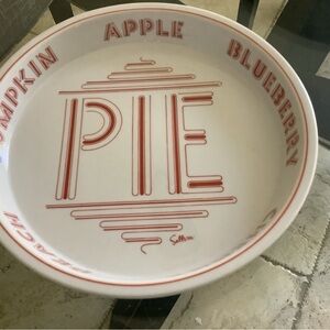 VTG SALTERA  1977 HIMARK  Gourmet Kitchen PIE/ Tart Plate 10"Japan